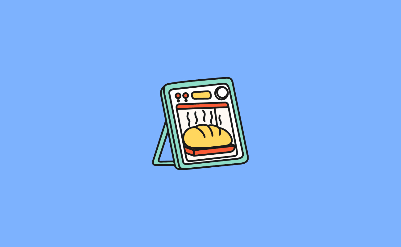Illustrated A board with a bread design