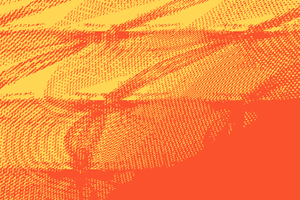 Brush texture in coral and yellow