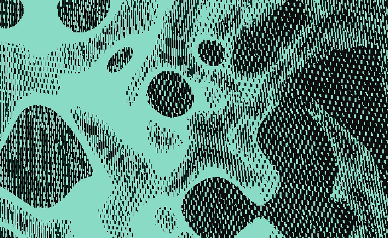 A mint and black bubble texture