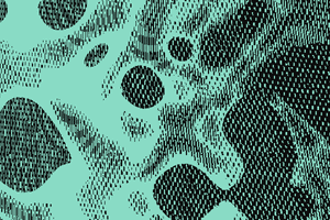 A mint and black bubble texture