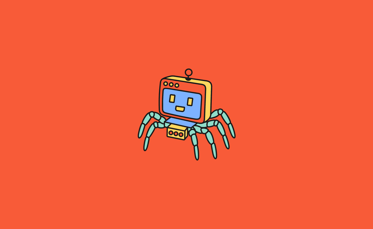 A red illustration of a Spider robot
