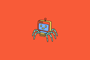 A red illustration of a Spider robot